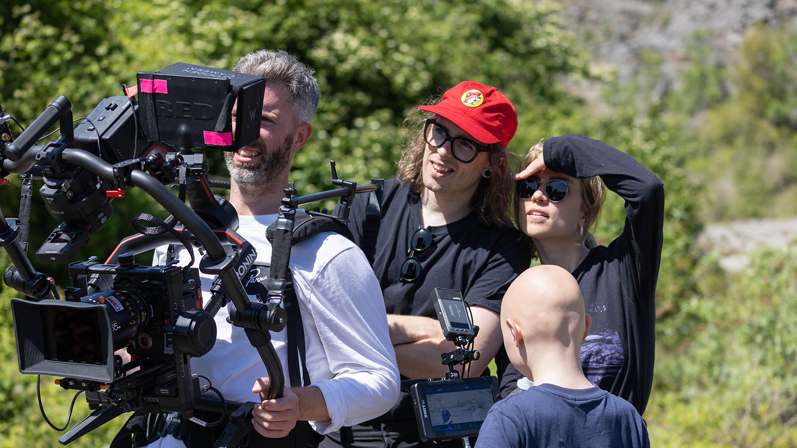 Video production still from IDLES